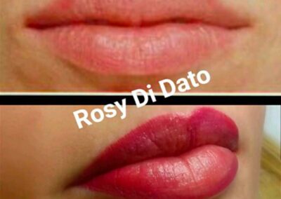 Trucco semipermanente labrra prima e dopo il trattamento | TRICODERMSOLUTIONS