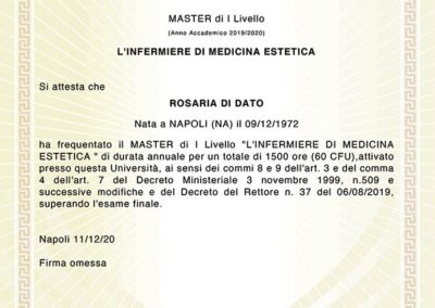 Diploma Master Infermiera Estetica | TRICODERMSOLUTIONS